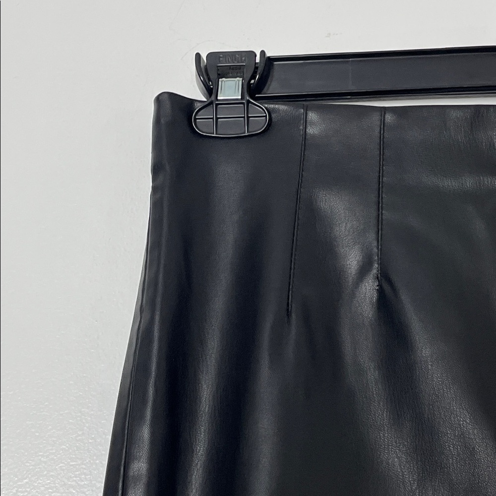 ZARA Faux Leather High Waist Pants Sz XL - Picture 5 of 10